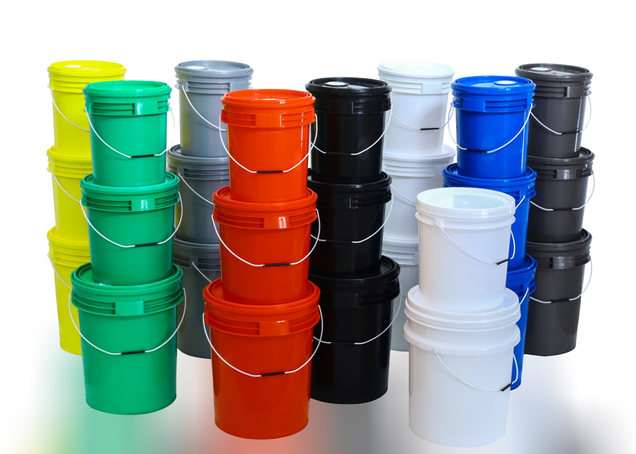 Plastic Buckets and Pails in multiple colours by Artline Polyplast